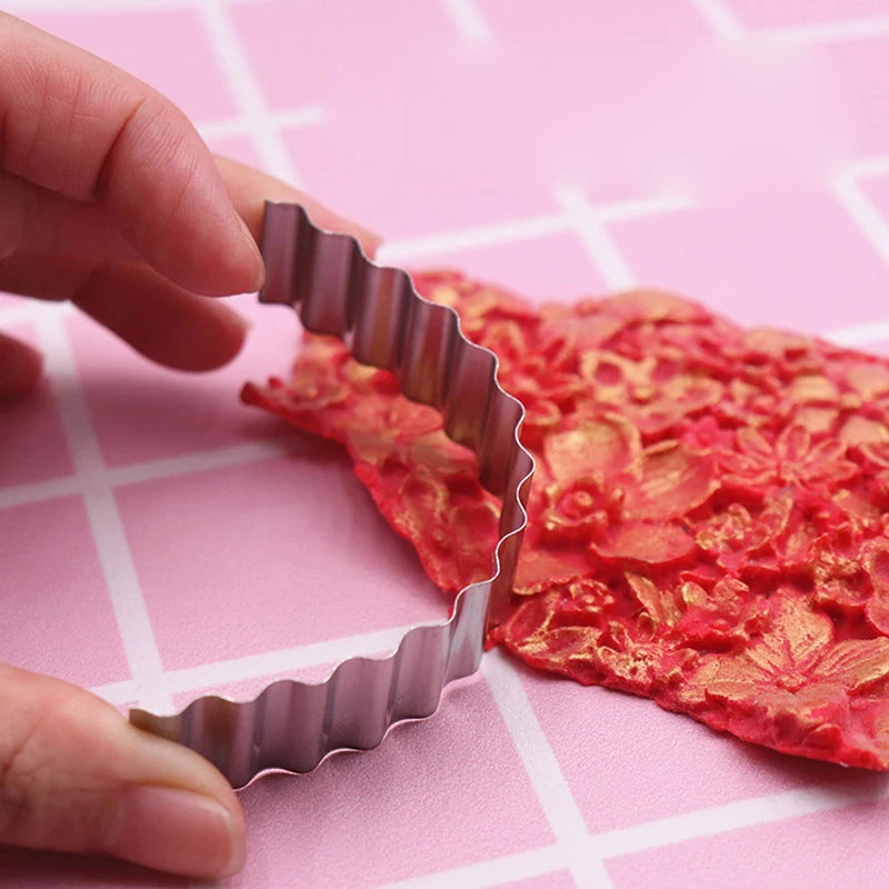 Flexible Wavy Stainless Steel Clay Cutter Blade | 3pcs/set