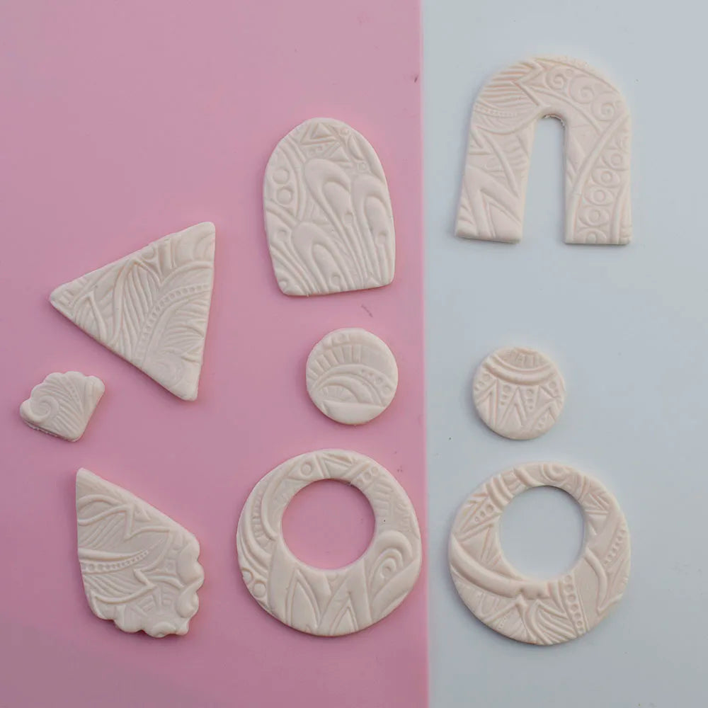 Silicone Rubber Emboss Texture Stamp Sheet