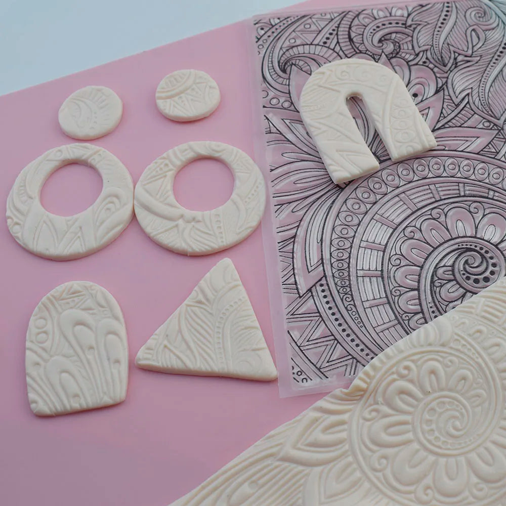 Silicone Rubber Emboss Texture Stamp Sheet