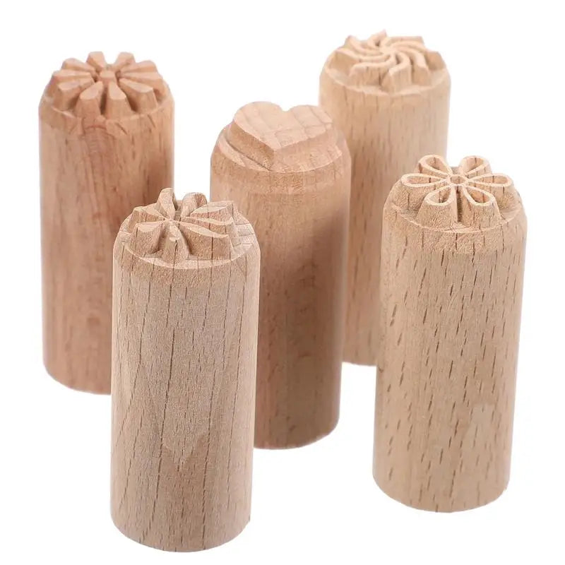 Clay Wood Pottery Tools Stamp | 5pcs