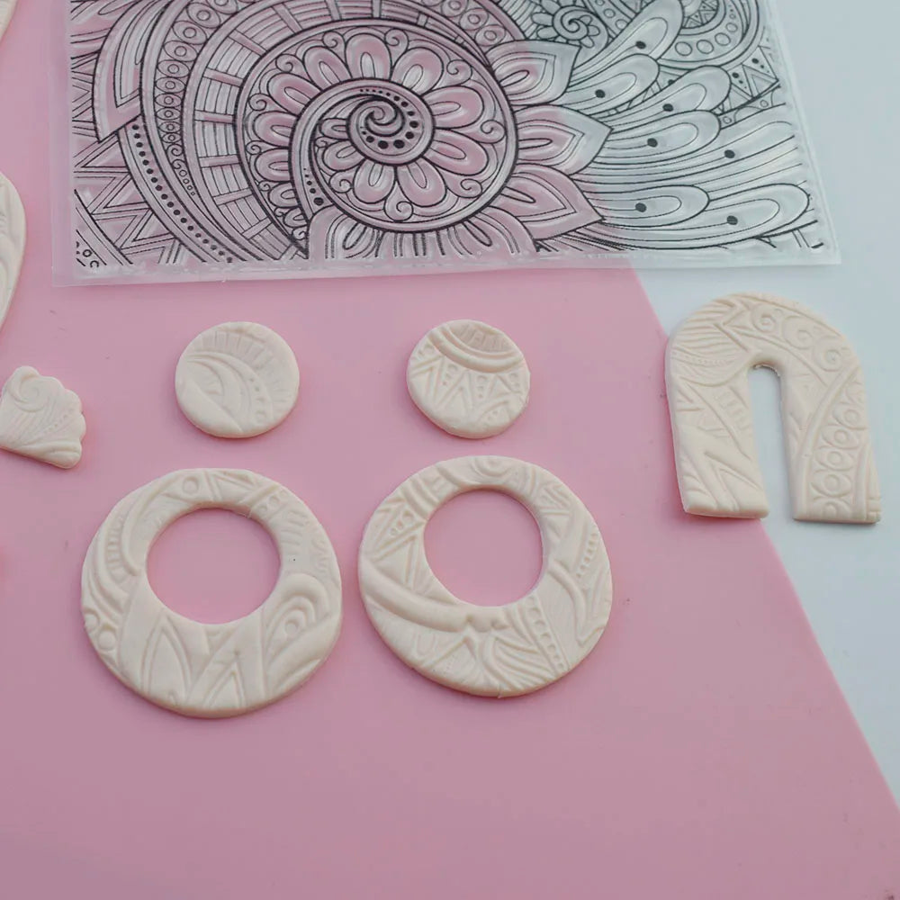 Silicone Rubber Emboss Texture Stamp Sheet