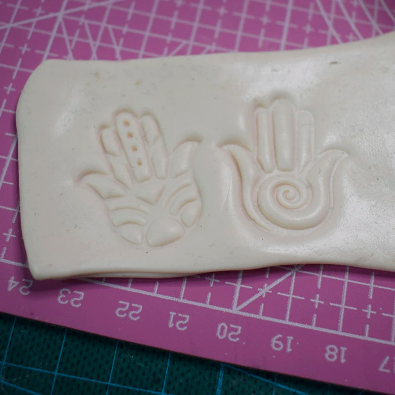 Lucky Hand Wooden Embossing Block Stamp