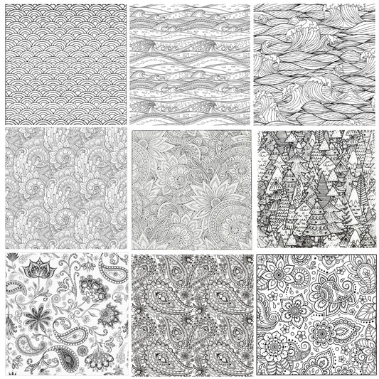 Clay Texture Stamp Sheet