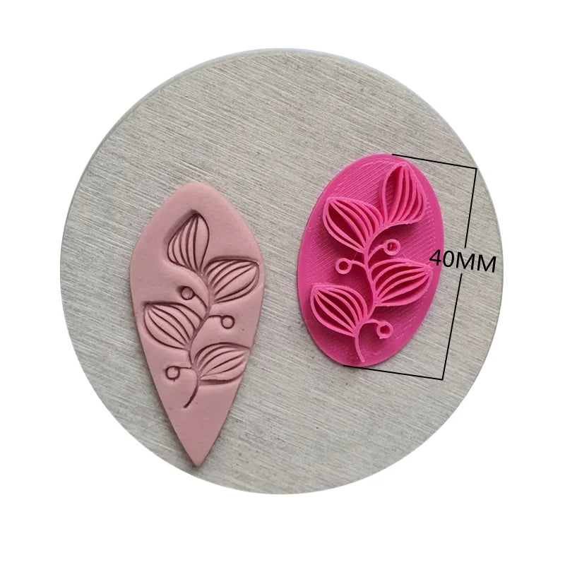 Polymer Clay Cutter | Flower/Abstract Face Embossing Tool