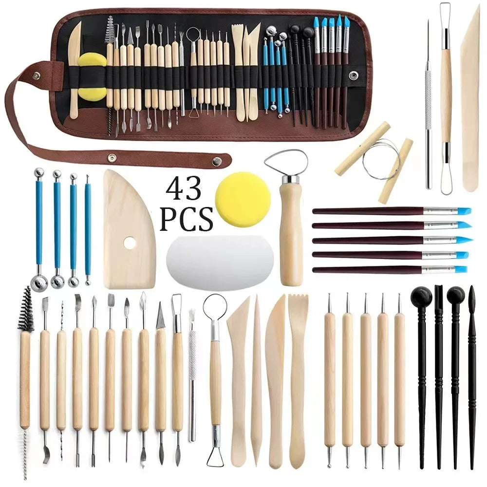 Pottery Tools Kit 8 to 61 Pcs/Set