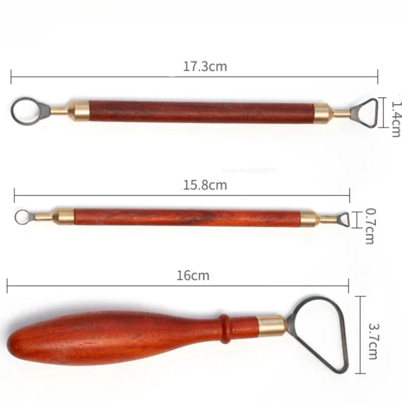 Wood Handle Tungsten Pottery Tool