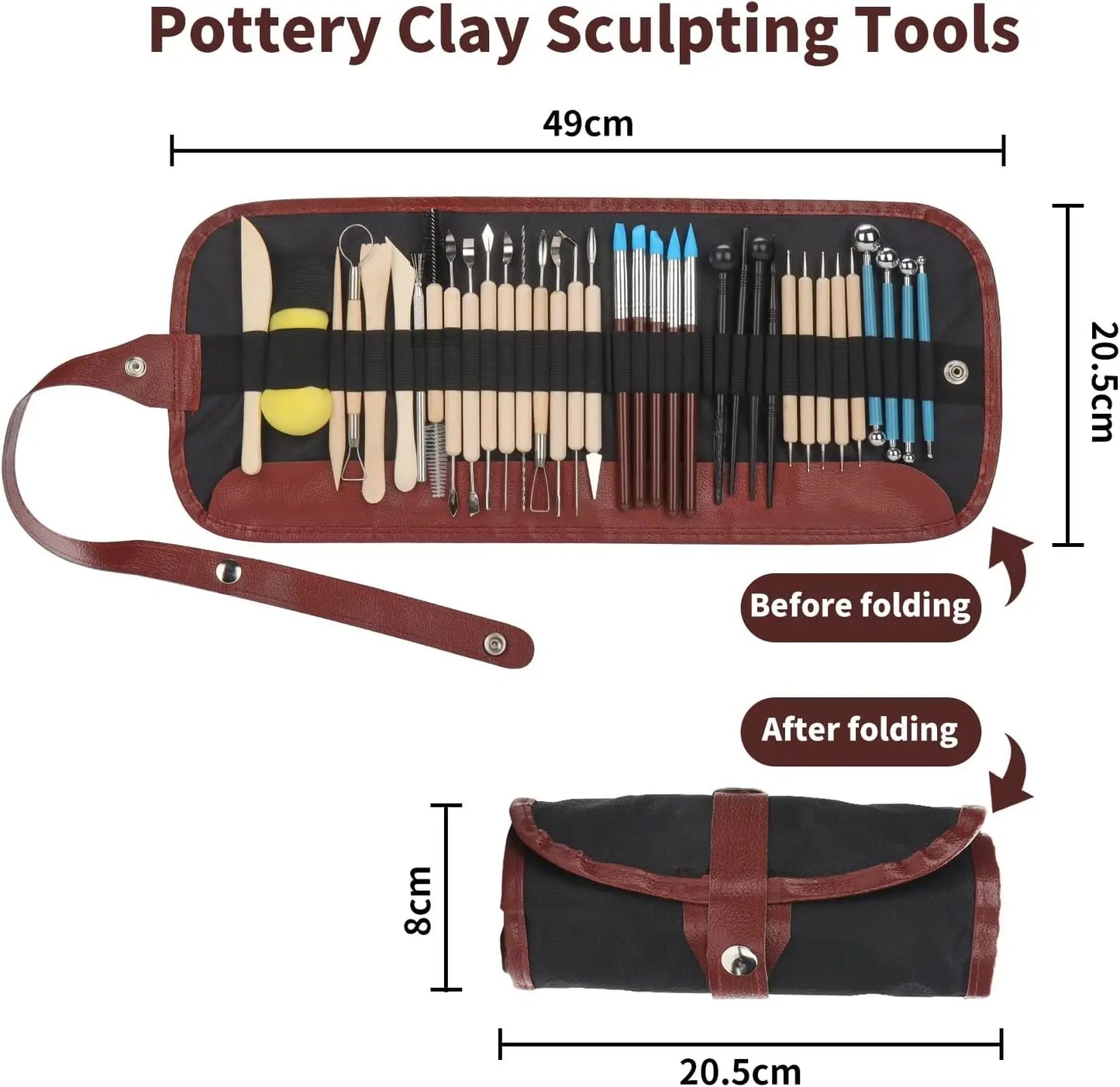 Pottery Tools Kit 8 to 61 Pcs/Set