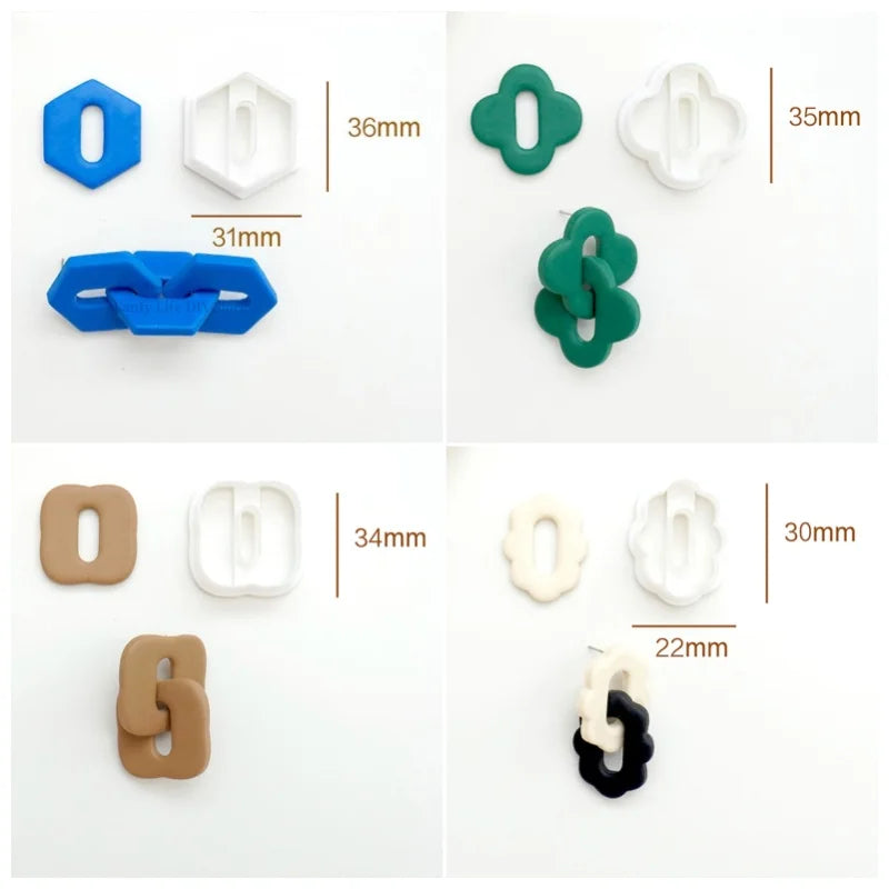 Soft Clay Cutter Polymer Mold for Earrings