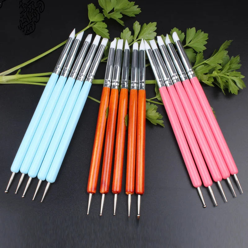 Stainless Steel Two Head Sculpting Tool | 5Pcs/Set